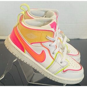 Jordan 1 mid edge glow (td) 9C Mid Top Toddler CV4613-100